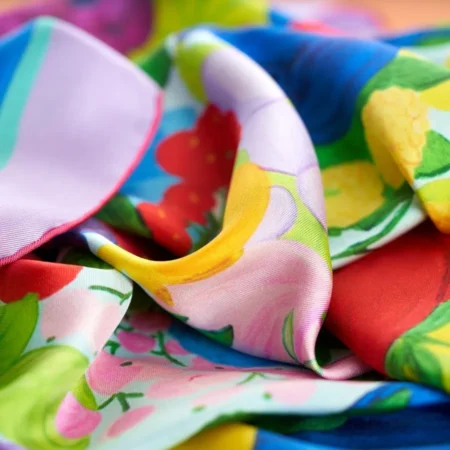 foulard en soie fruits fleurs (6)